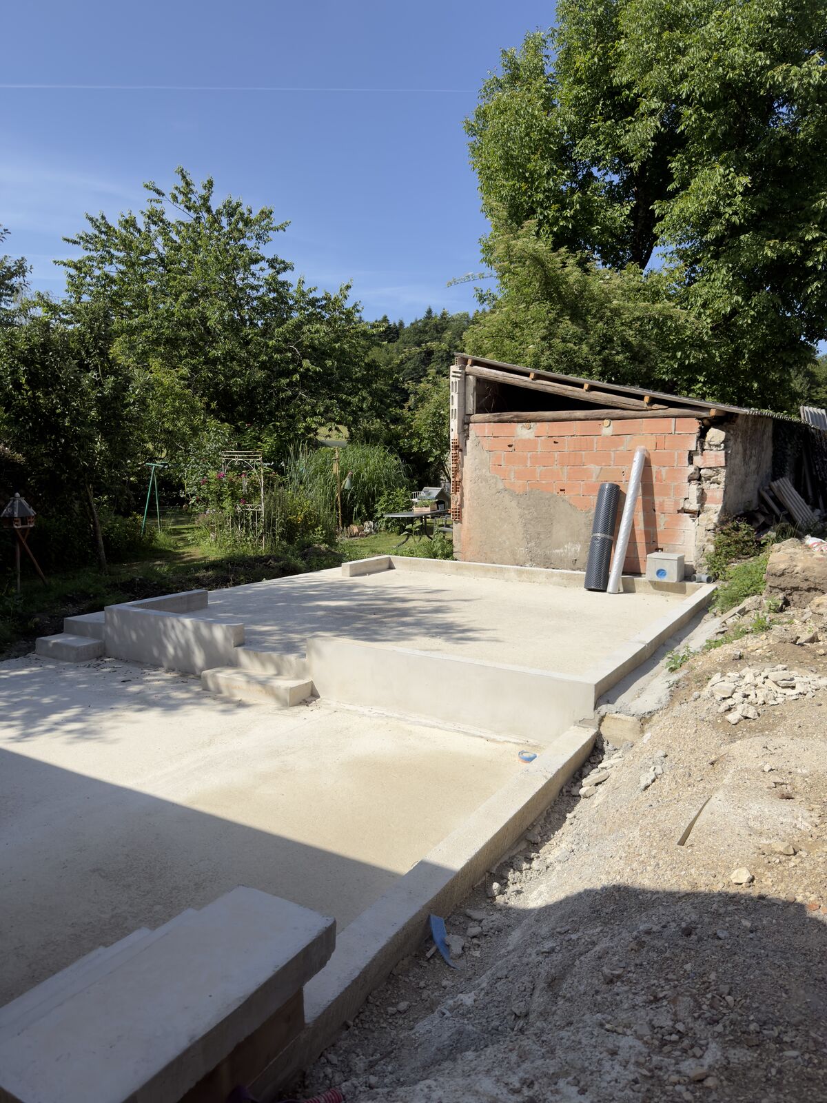 Radier et relevés pour maison ossature bois